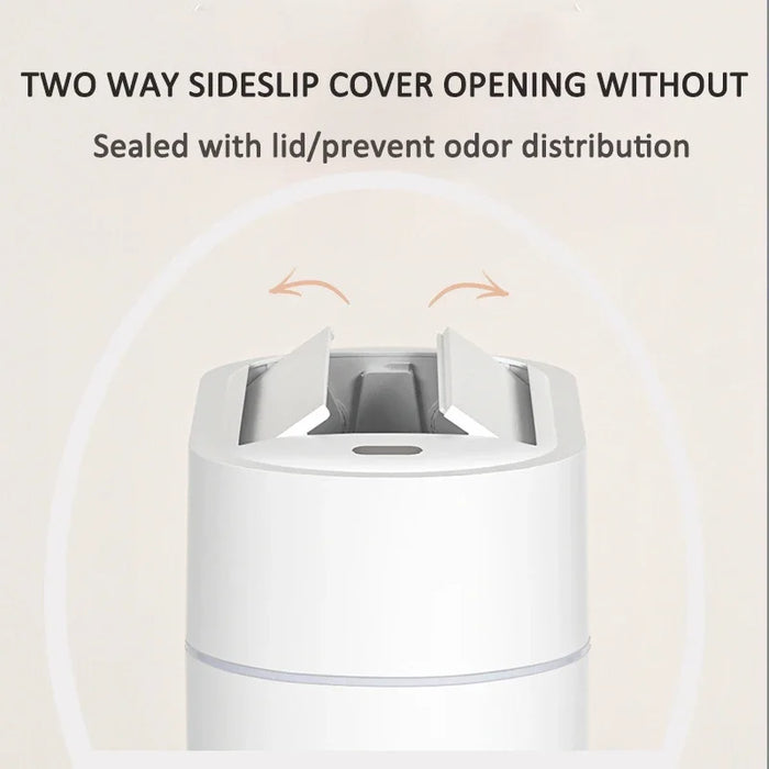 7L/9L Two‑way Sensor Bin with Lid — Battery‑powered, Wall‑mount or Freestanding Narrow‑slit Bin