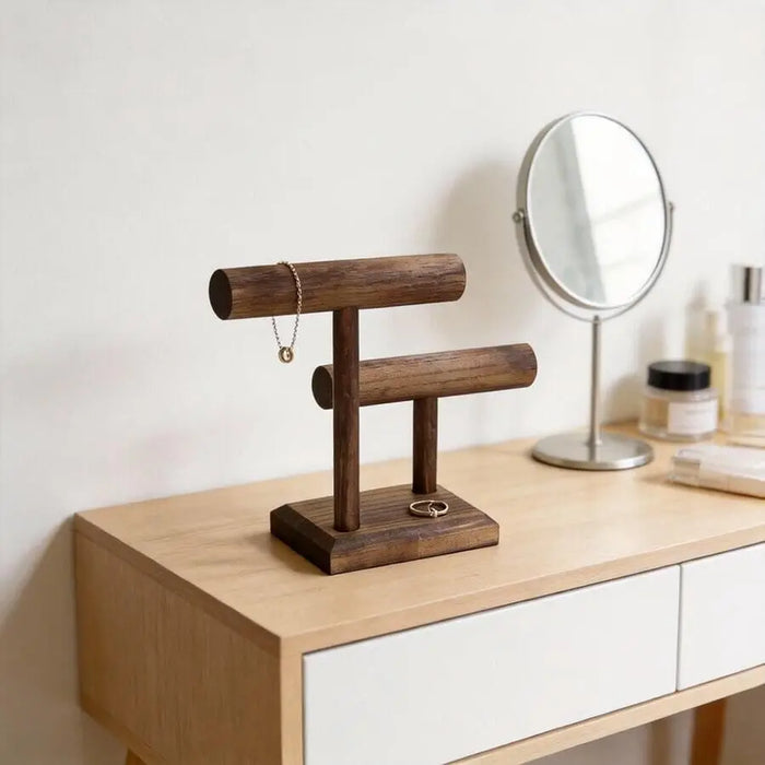 Wooden Watch Holder Stand – Jewellery Display Tower for Watches, Bracelets & Necklaces