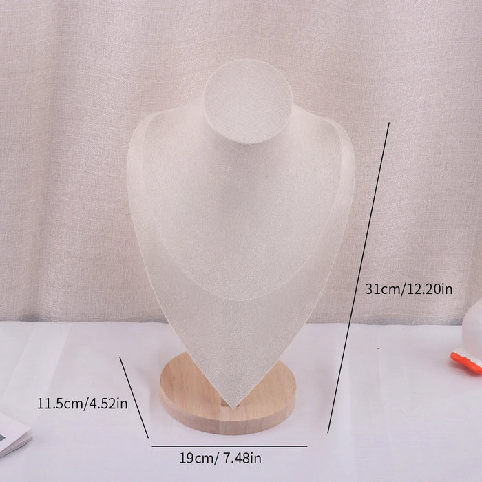 Velvet Necklace Display Bust — Pendant & Jewellery Mannequin Stand