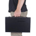 Backgammon & Chess Folding Set in Stitched Black Leatherette Case