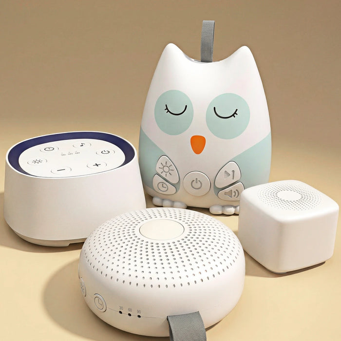 Portable White Noise Machine with Night Light — Rechargeable Sleep Aid for Babies & Adults