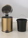 Modern 5L Stainless Steel Foot Pedal Bin — Champagne Gold