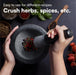 Premium Solid Granite Mortar & Pestle 16cm — Non‑Slip Stone Grinder