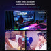 USB Condenser Microphone with RGB Lighting — Noise‑Reducing Streaming & Gaming Mic (Black)