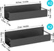 Magnetic Fridge Side Shelf Organiser for Spices — Black (2 pack)