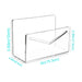 Acrylic Desk Organiser - Clear Letter Sorter & File Holder (15.3 x 10 x 7.5 cm)