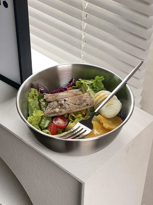 Stainless Steel Cooking Mixing Bowl with Scale — Large Capacity