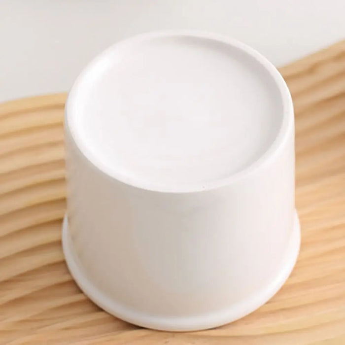 Ceramic Butter Cup with Lid — 350ml Sealed Butter Storage, Blue/Pink/White/Grey