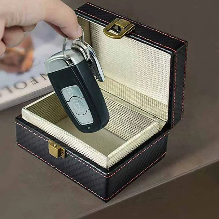 Anti-Theft Faraday Box — RFID Signal-Blocking Key & Phone Protector