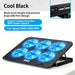 6-Fan Laptop Cooling Pad — 5-Level Adjustable Stand for 12–18-inch Laptops, Quiet USB Powered
