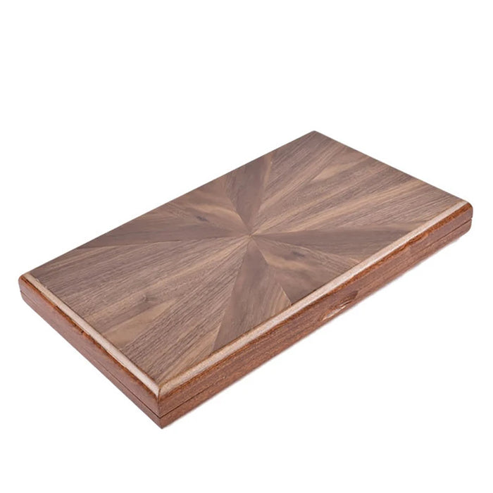 Handmade Luxury Wooden Backgammon Set – Portable Family Travel Game (11–19in)
