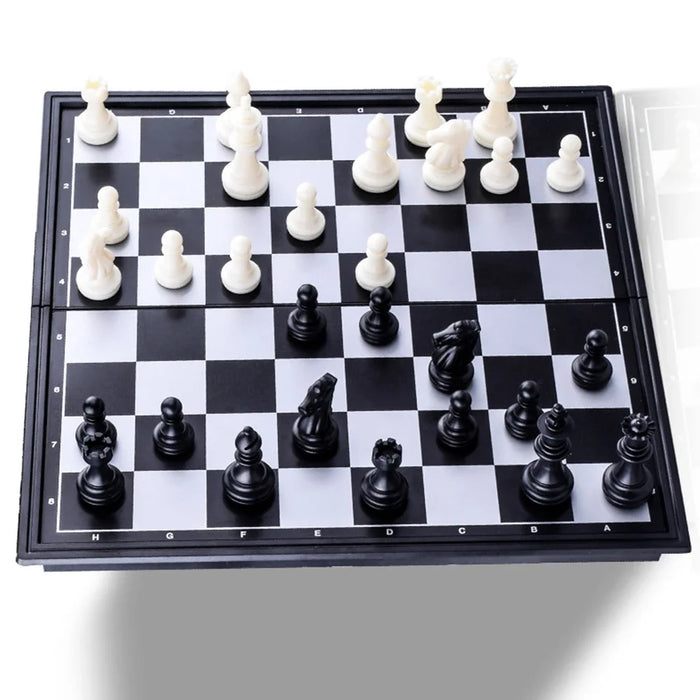 3-in-1 Magnetic Travel Board — Chess, Checkers & Backgammon (25/32/36 cm)