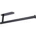 Adhesive Paper Towel & Toilet Roll Holder — ABS Plastic, 33cm, Black (Pack of 2)