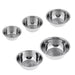 5-piece Stainless Steel Nesting Mixing Bowls (14–24cm) – Non-slip, Lightweight