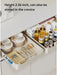 Pull-Out Sliding Cabinet Storage Box — Stick-On Kitchen & Pantry Organiser (Beige)