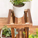 5-Tier Wooden Plant Stand — 36in (92×56×25cm), Holds 6 Pots