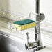 Stainless Steel Under-Tap Sponge Holder — Adjustable Kitchen & Bathroom Rack