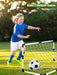Children's Foldable Football Goal with Pump & Ball — Outdoor Lawn Training Gift