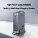 660W GaN 8-Port Desktop Charger — 100W USB‑C PD & Quick Charge 3.0