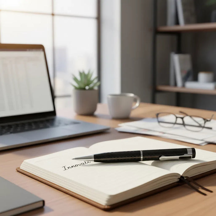 Pen-style Digital Voice Recorder — 12‑hour Continuous, 192kbps, One-button