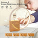 Touch Alarm Clock Night Light — 3-Level Dimmable Table Lamp with White Noise (Wood Colour)