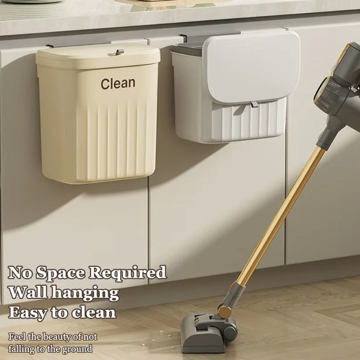 Hanging Bin for Cabinet Door – 8.5 L or 12 L, Wall‑Mounted with Lid