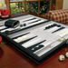 Classic Backgammon Set with PU Leather Folding Case – Portable Travel Game