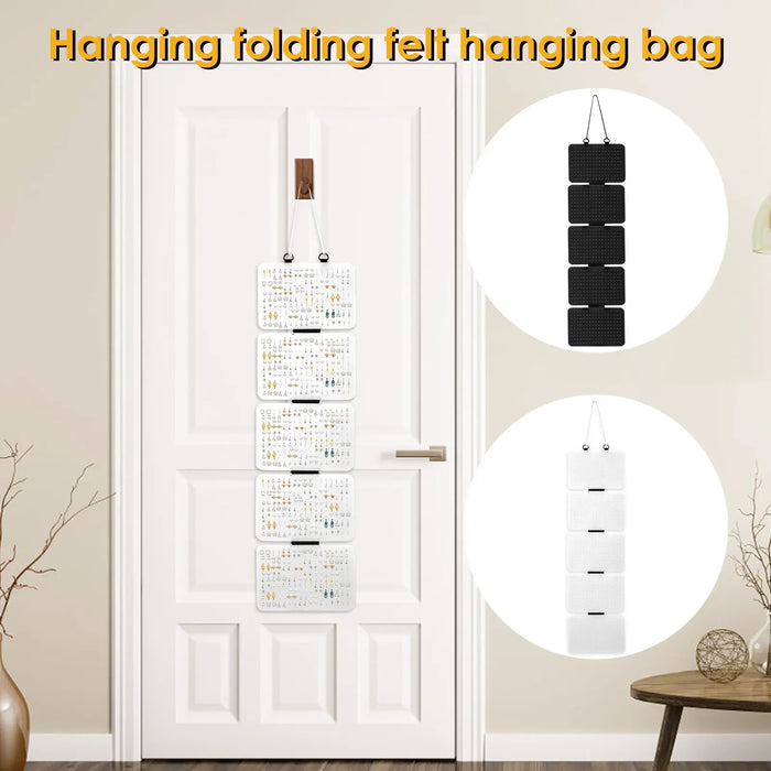 Felt Lapel Pin & Earring Display Panels — Hanging, Detachable Pages