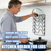 5-Tier Wall-Mounted Pot Lid Rack — Stainless Steel, Foldable, Space-Saving