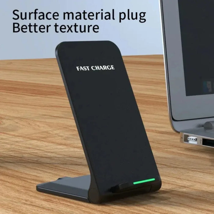 Wireless Charging Stand Pad for iPhone 17 16 15 14 13 12 Pro, Samsung & Xiaomi Phones (USB‑C, No Cable)