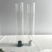 Set of 10 Glass Hurricane Candle Sleeves — 5cm x 27cm
