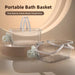 Large Capacity Portable Bath Basket – Handheld Shower Caddy & Bathroom Organiser