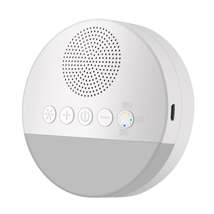 Baby White Noise Machine — USB Rechargeable Sleep Sound Player with Timer & Night Light