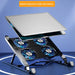 Foldable Laptop Cooling Pad — Adjustable Stand for 13–17.3-inch, 4 Fans