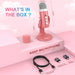 USB Condenser Microphone — Pink Studio Mic for PC, Mac, Phone, Streaming & Gaming