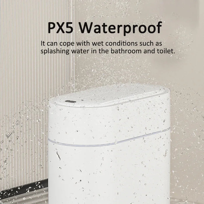7L/9L Two‑way Sensor Bin with Lid — Battery‑powered, Wall‑mount or Freestanding Narrow‑slit Bin