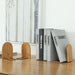 Nature Bamboo Desktop Bookends – Bamboo Book Stand (S & L)