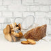 Clear Hexagonal Candy & Cookie Jar with Lid — Reusable Plastic Countertop Organiser
