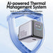 45W USB‑C PD GaN Fast Charger with AI Touch Screen — for iPhone 17/16/15, Samsung, Xiaomi, Huawei