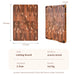 15-inch End Grain Acacia Rectangular Chopping Board with Side Handle (390×275×25mm)