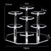 Hexagonal Acrylic Display Stand – Multi-Tier Storage for Jewellery, Cosmetics & Collectibles