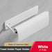 Self‑Adhesive Paper Towel & Toilet Roll Holder — No Drilling, Metal Rack (Black/Grey/White)