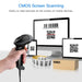 Eyoyo EY-H2 Handheld 2D USB Barcode Scanner — Wired QR, PDF417 & DataMatrix Reader for POS and Inventory
