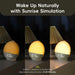 Wake-Up Light Sunrise Alarm Clock with White Noise, Bluetooth Speaker & Colour-Changing Night Light
