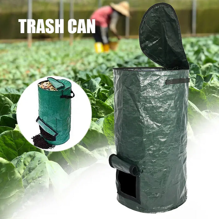 Reusable Garden Compost Bin – Leaf & Kitchen Waste Collector, Two Sizes