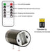 Set of 3 LED Flameless Candles with Remote Control — Flickering Décor Lights for Weddings & Parties