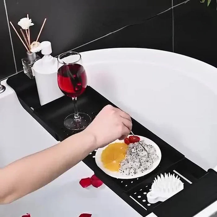 Retractable Bathtub Storage Rack – Expandable Bath & Kitchen Shelf