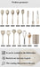 15-Piece Khaki Food-Grade Silicone Kitchen Utensil Set