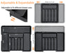 Expandable Kitchen Drawer Organiser for Cutlery – Adjustable 6–9 Slot Tray, Black