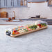 Portable Bamboo Charcuterie Board with Lockable Clear Lid